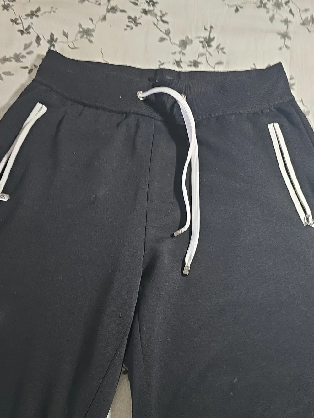Hugo Boss Black Track Jacket Set  with White Trim, Sz S